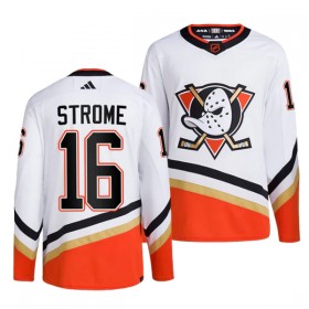 Anaheim Ducks Hockeydrakt Ryan Strome 16 2022-23 Hvit Reverse Retro 2.0 Adidas Authentic - Herre